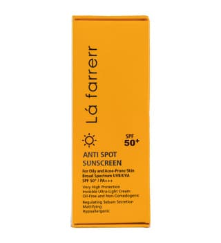 کرم ضد آفتاب بی رنگ و ضد لک لافارر پوست چرب و آکنه دار SPF50