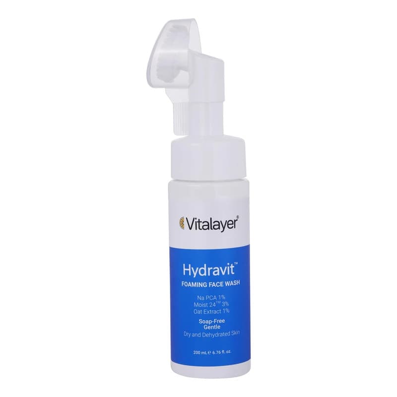 فوم شستشو ویتالیر مدل Hydravit مناسب پوست خشک و دهیدراته حجم 200 میلی لیتر